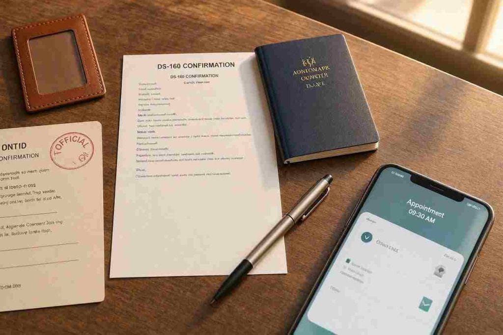 Document checklist and interview file preparation for US non immigrant visas for Middle East expats