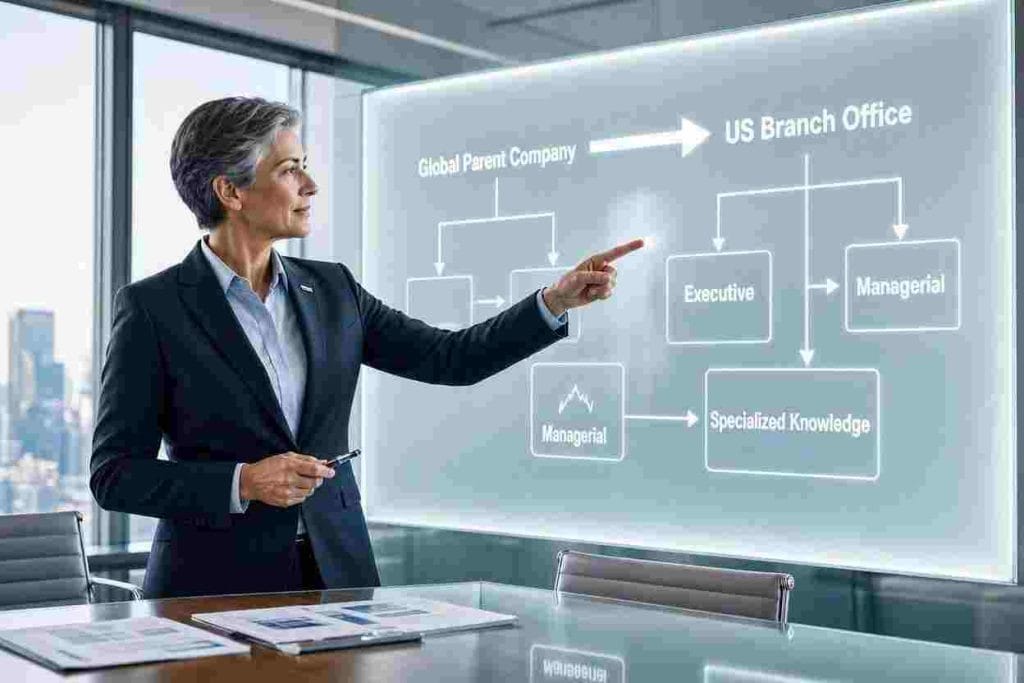 Multinational organizational hierarchy satisfying l1 visa requirements usa