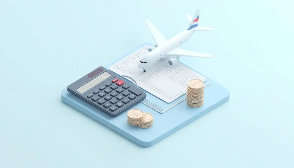 Financial calculation breakdown for UK visa 3x disposable income rule