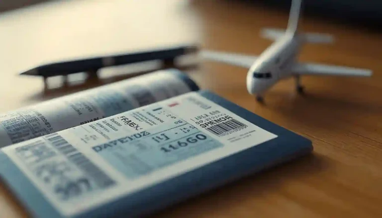 An open passport representing the Germany 1 year multiple entry Schengen visa application and approval process.